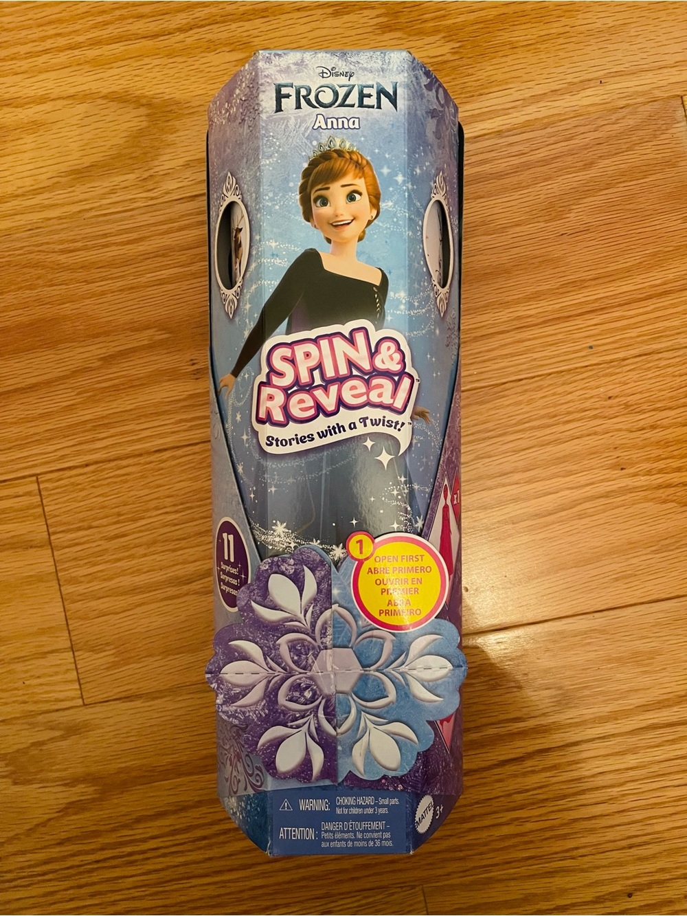 Disney Frozen Anna Spin & Reveal Story Toy - Blue & Purple Packaging